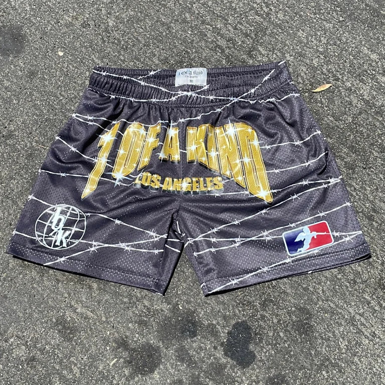BLACK MESH SHORTS