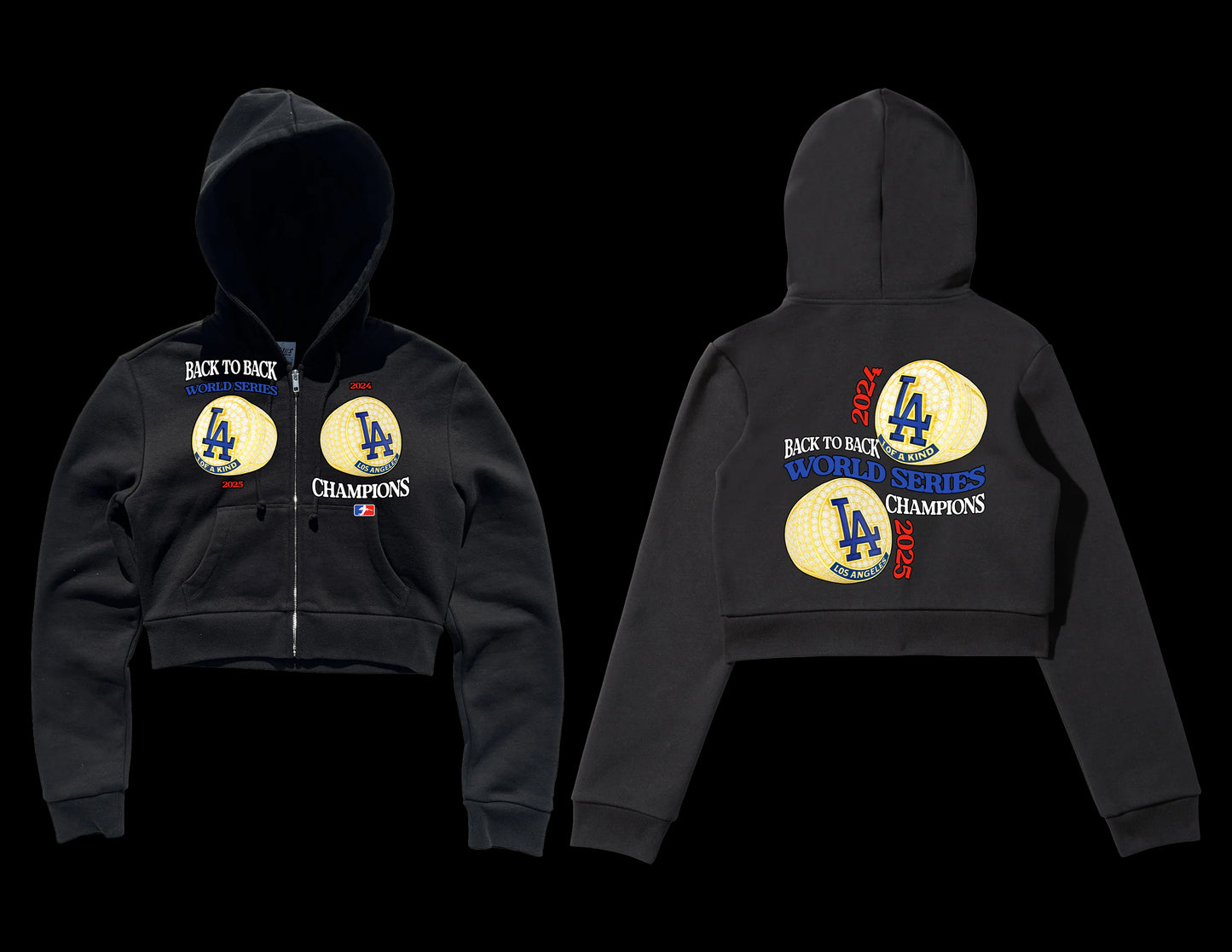 2025 WORLD SERIES CROPPED ZIP UP