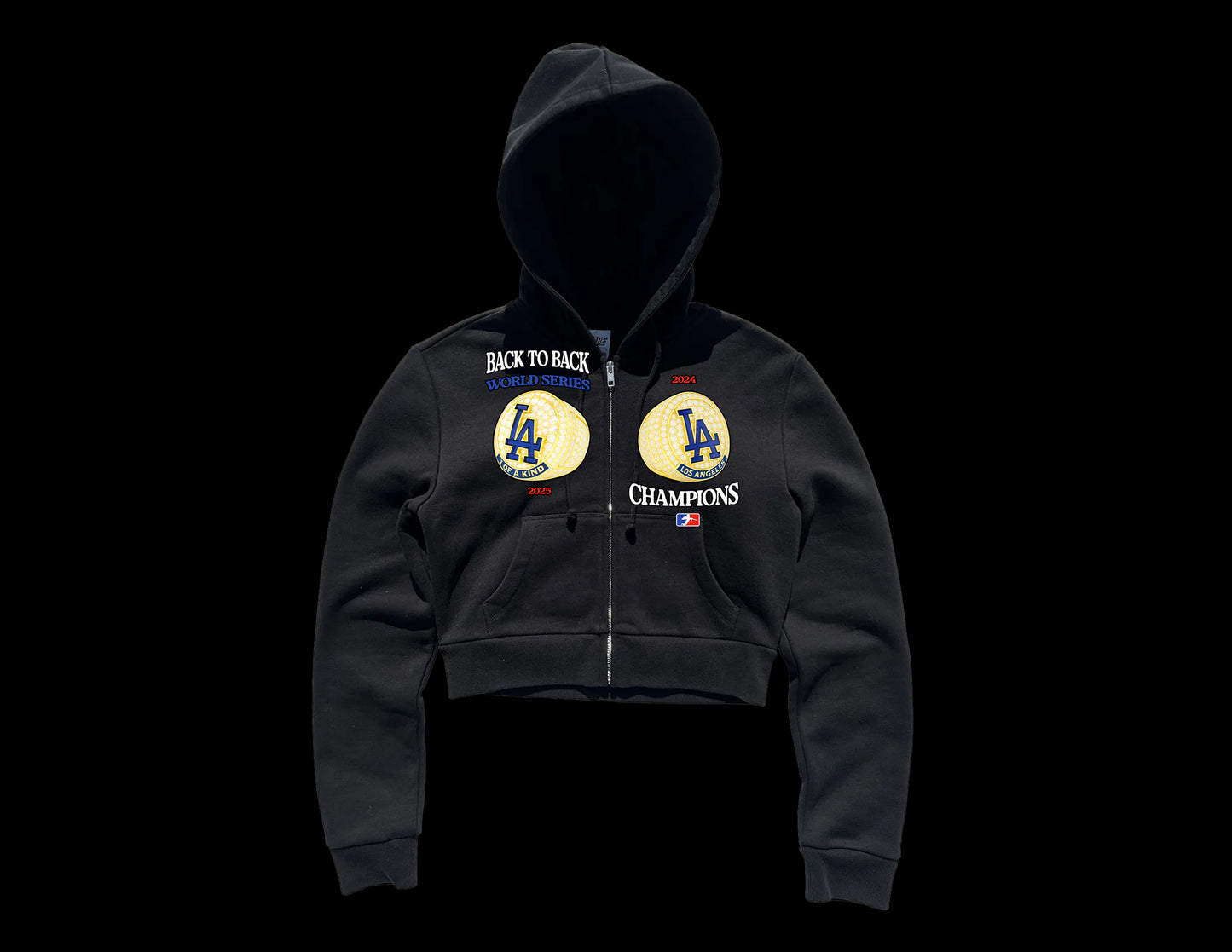 2025 WORLD SERIES CROPPED ZIP UP