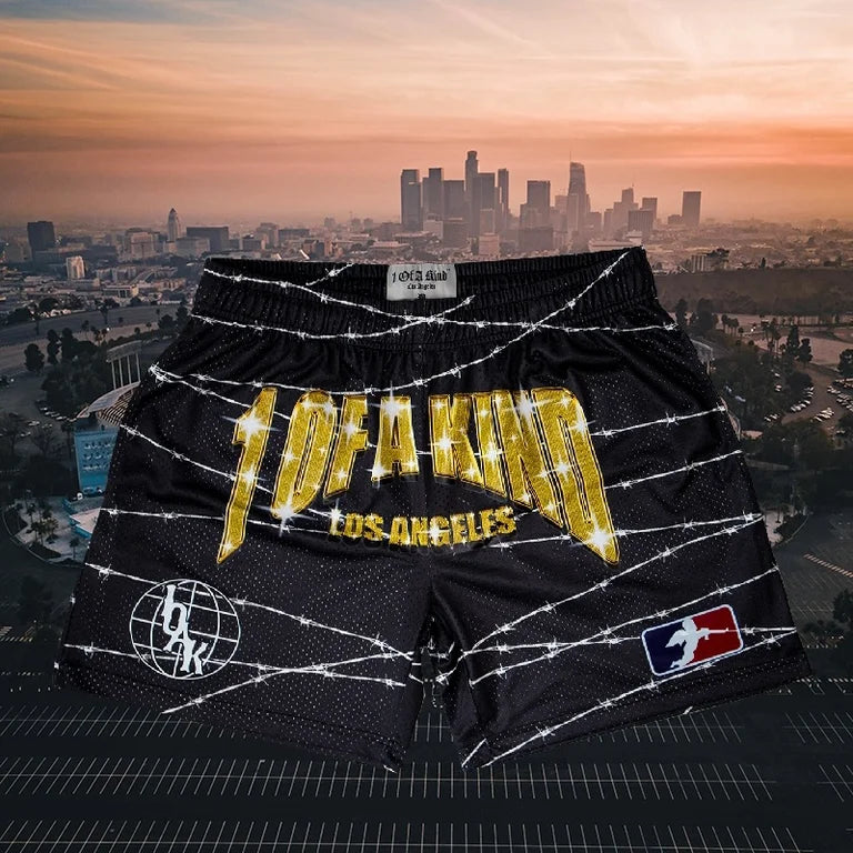 BLACK MESH SHORTS