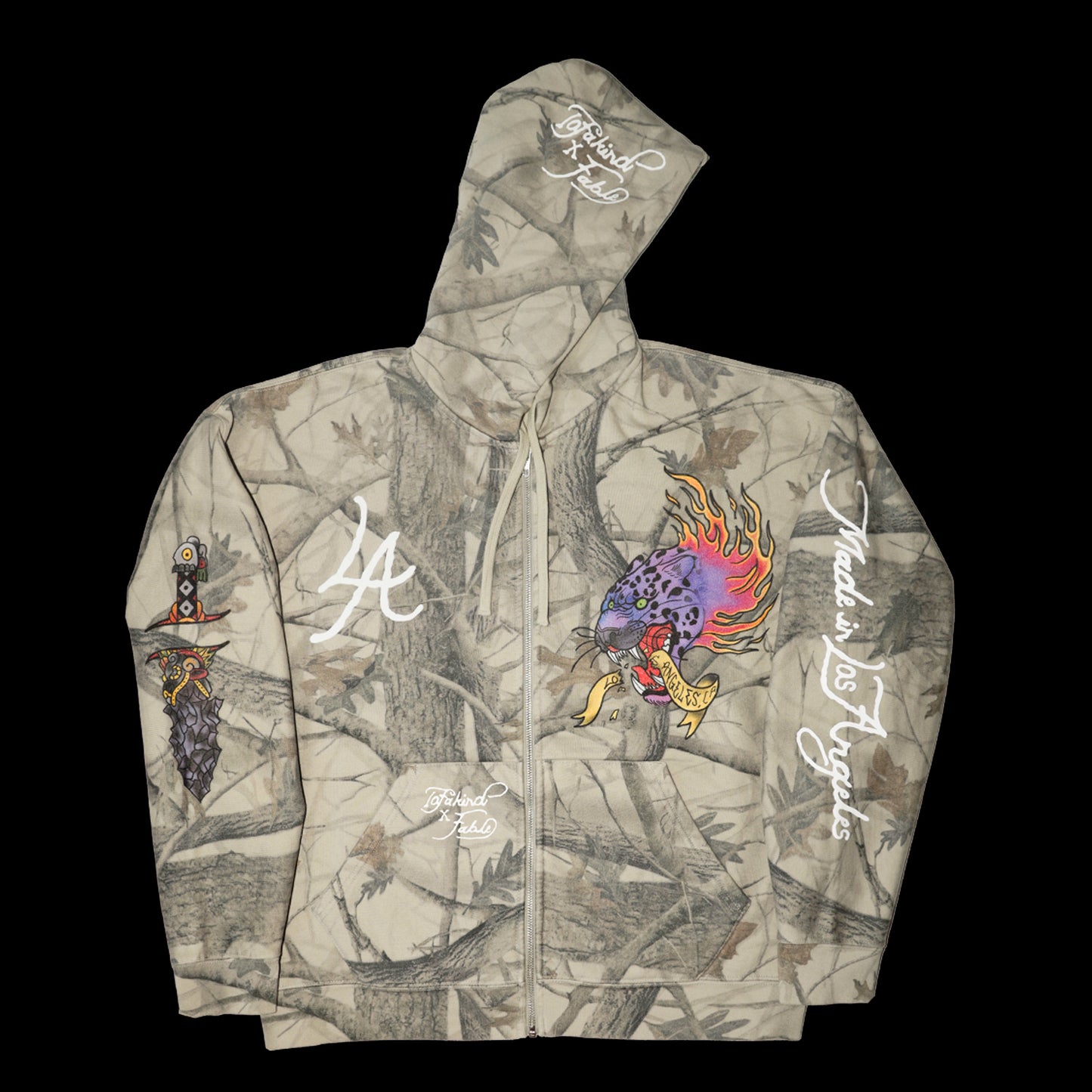 1 OF A KIND x Fable Camo Zip Up